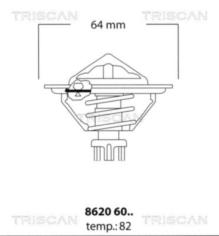 TRISCAN Thermostat, coolant