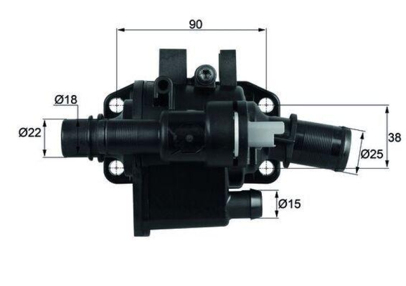MAHLE Thermostat, coolant