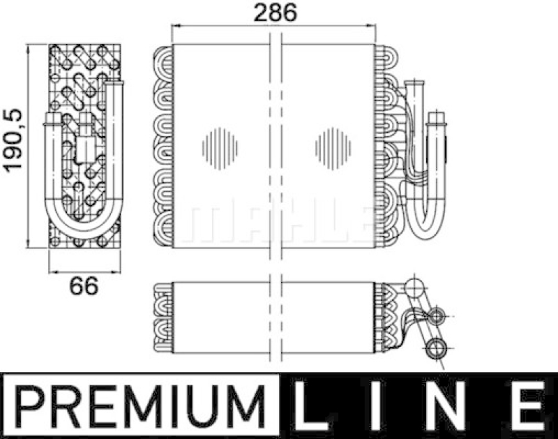 MAHLE Verdampfer, Klimaanlage BEHR *** PREMIUM LINE ***