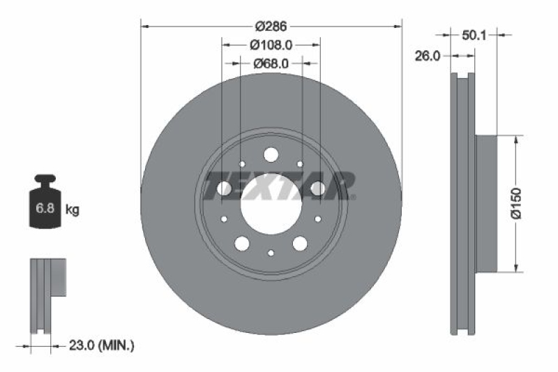 Textar Bremsscheiben + Textar Bremsbeläge