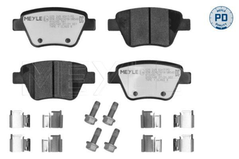 MEYLE Bremsbelagsatz, Scheibenbremse MEYLE-PD: Advanced performance and design.