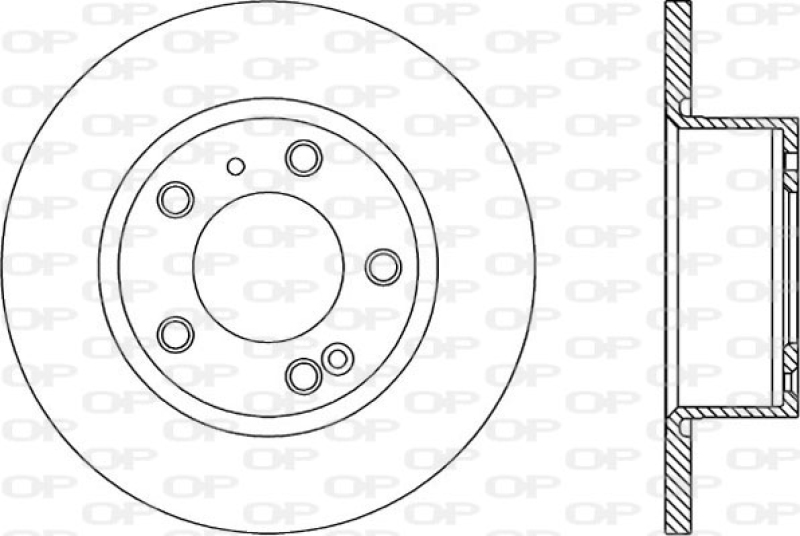 2x OPEN PARTS Bremsscheibe