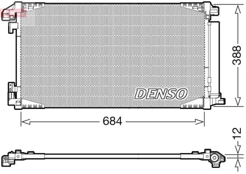 DENSO Kondensator, Klimaanlage