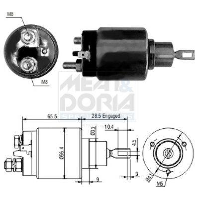 MEAT & DORIA Solenoid Switch, starter
