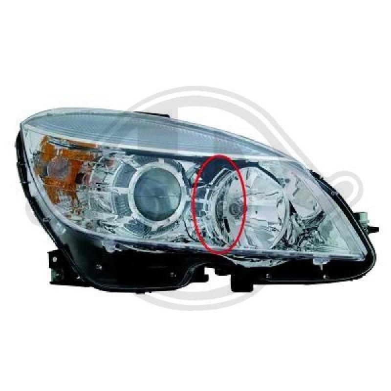 1x Diederichs Hauptscheinwerfer H7 Rechts passend für Mercedes C-Klasse ...