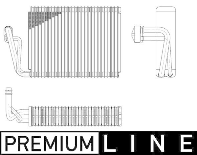 MAHLE Evaporator, air conditioning BEHR *** PREMIUM LINE ***