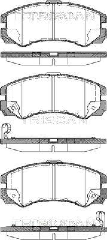 TRISCAN Bremsbelagsatz, Scheibenbremse 8110 24010