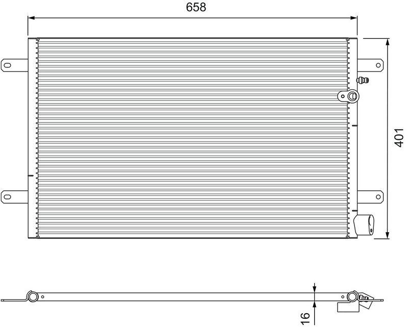 VALEO Kondensator, Klimaanlage 814004