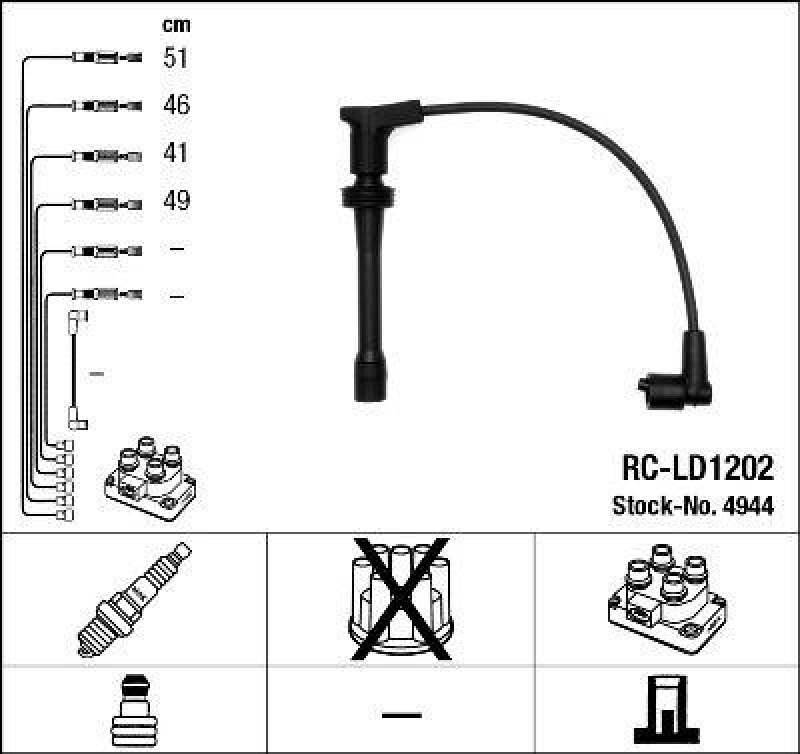 NGK Ignition Cable Kit