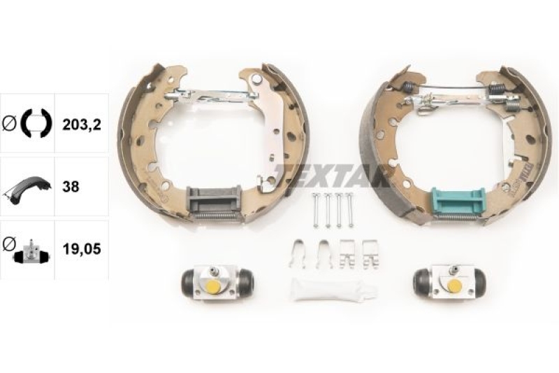 TEXTAR Brake Shoe Set Shoe Kit Pro