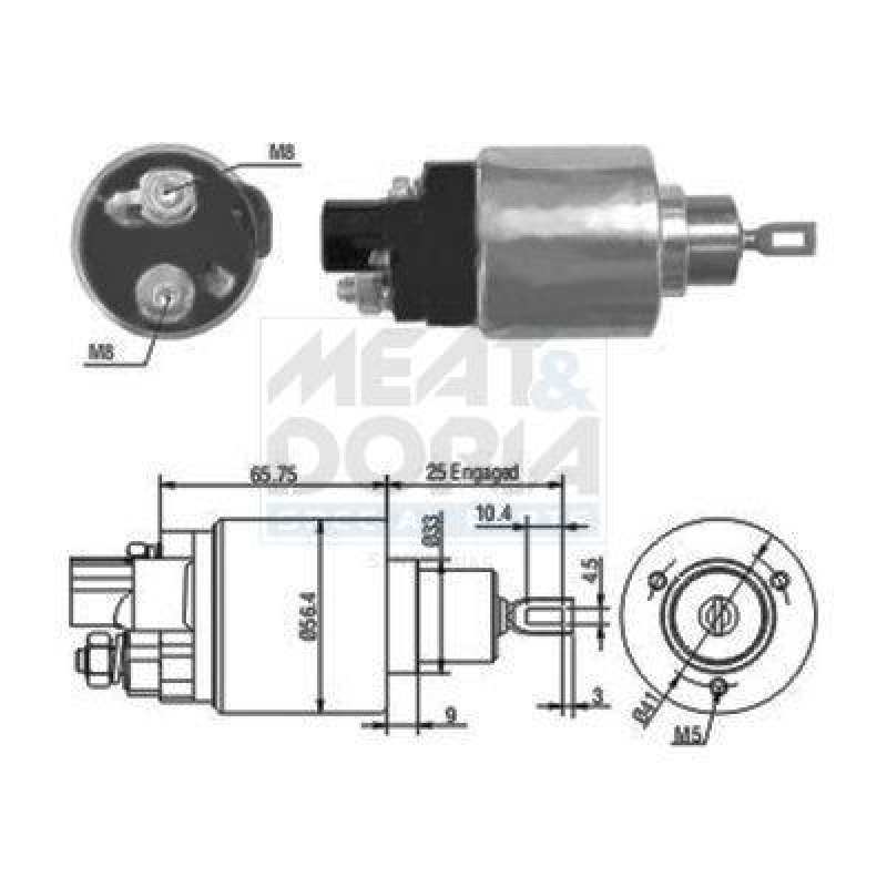 MEAT & DORIA Solenoid Switch, starter