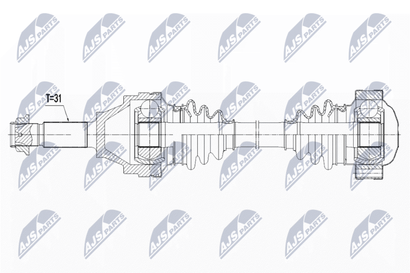 NTY Antriebswelle NPW-MA-001