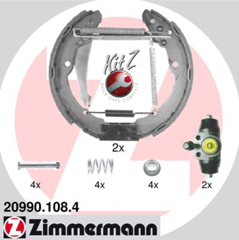 ZIMMERMANN Bremsbackensatz KIT Z