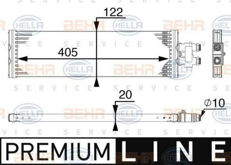 HELLA Oil Cooler, automatic transmission BEHR HELLA SERVICE *** PREMIUM LINE ***