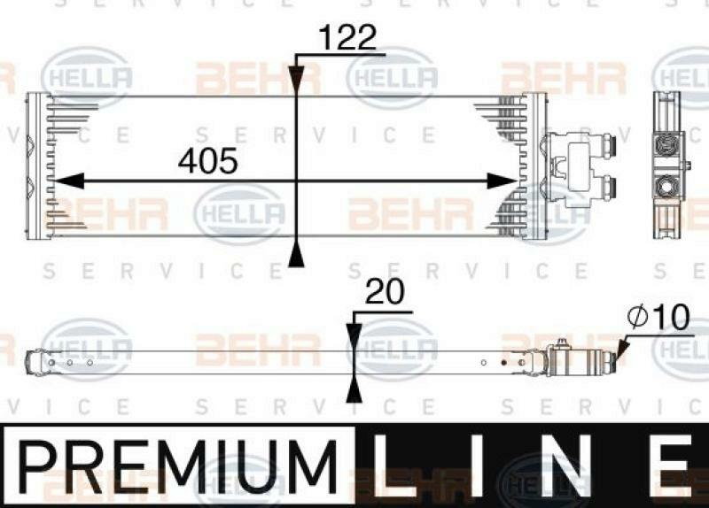 HELLA Oil Cooler, automatic transmission BEHR HELLA SERVICE *** PREMIUM LINE ...
