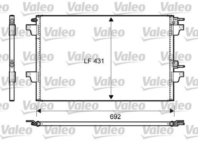 VALEO Condenser, air conditioning