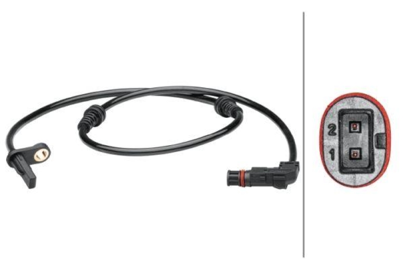 HELLA Sensor, Raddrehzahl 6PU 012 679-351