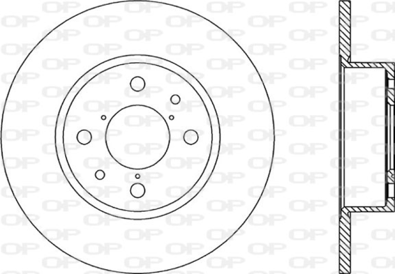 2x OPEN PARTS Bremsscheibe