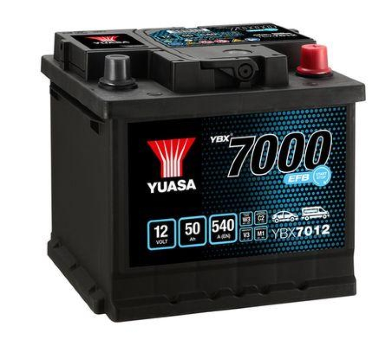 YUASA Starterbatterie YBX7000 EFB Start Stop Plus Batteries