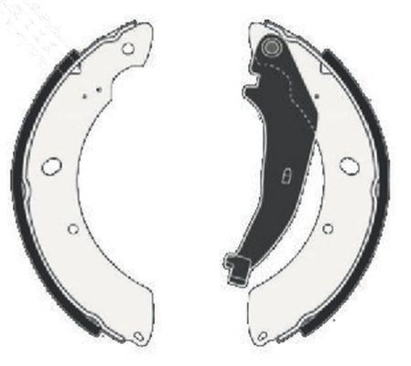 TEXTAR Bremsbackensatz 91086700