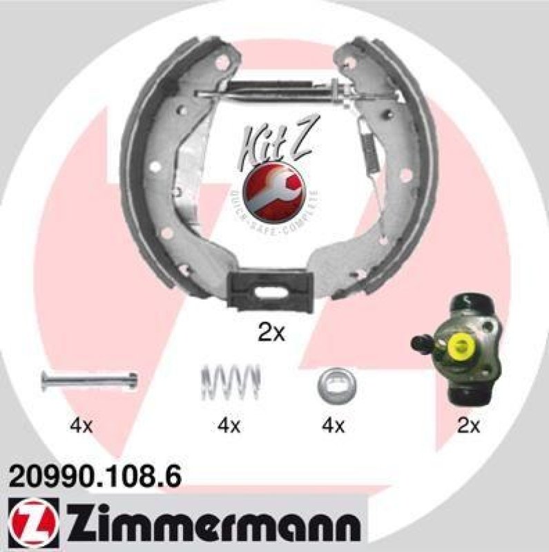 ZIMMERMANN Bremsbackensatz KIT Z