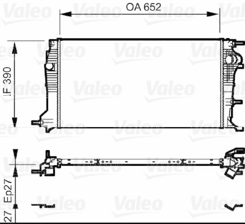 VALEO Radiator, engine cooling