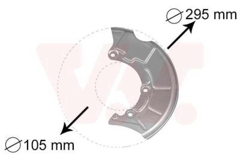 VAN WEZEL Splash Panel, brake disc