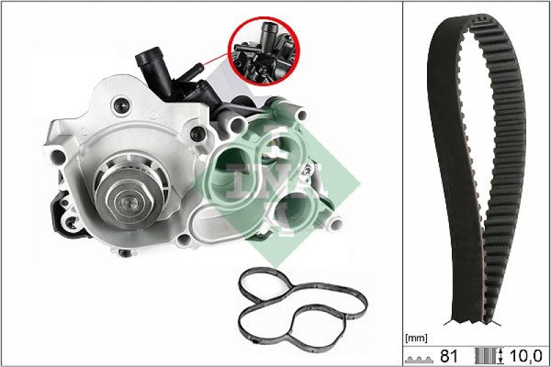 Schaeffler INA Wasserpumpe + Zahnriemensatz 530 0743 30
