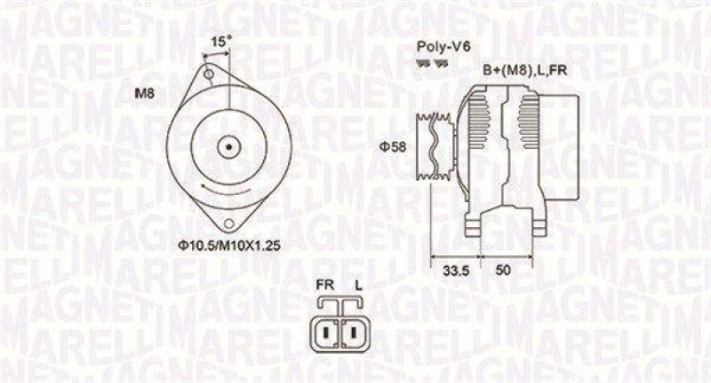 MAGNETI MARELLI Generator 63732020010