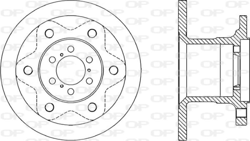 2x OPEN PARTS Bremsscheibe