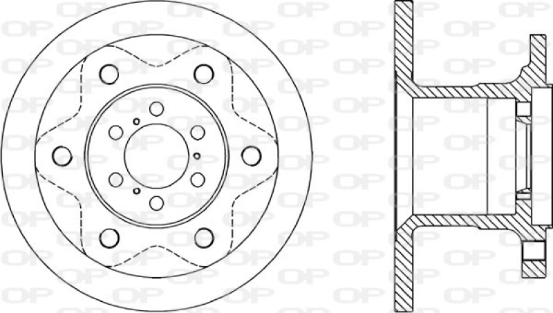 2x OPEN PARTS Bremsscheibe