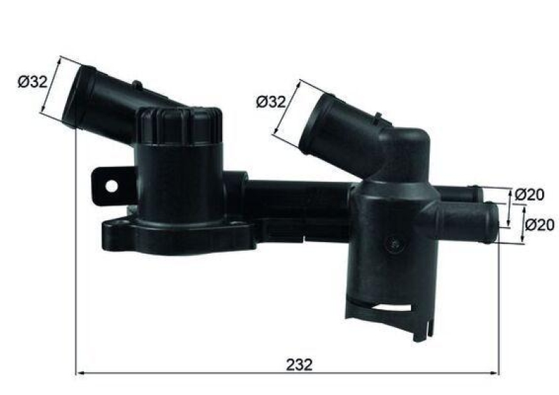 MAHLE Thermostat für Kühlmittel / Kühlerthermostat TH 52