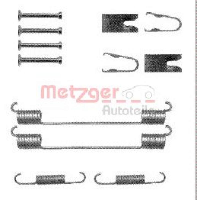 METZGER Zubehörsatz Bremsbacken Trommelbremse Montagesatz GREENPARTS