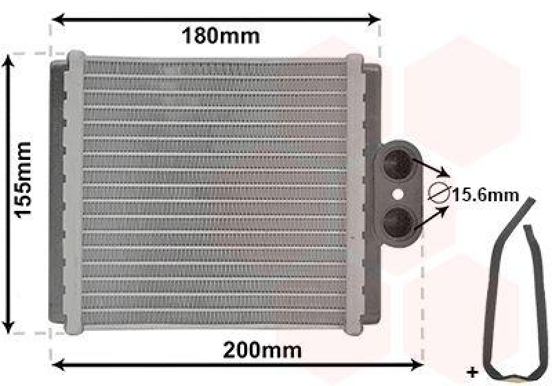 VAN WEZEL Wärmetauscher, Innenraumheizung *** IR PLUS ***