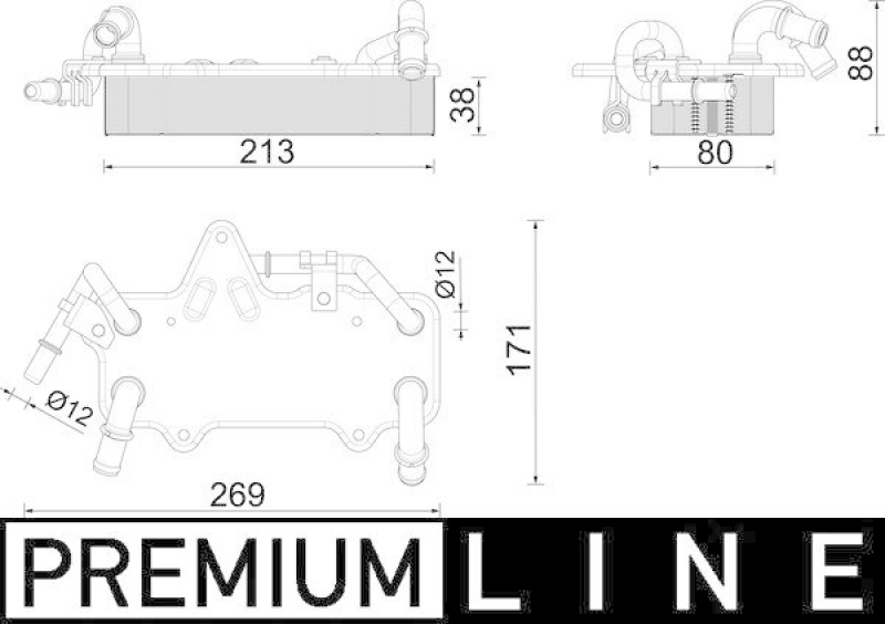 MAHLE Oil Cooler, automatic transmission BEHR *** PREMIUM LINE ***