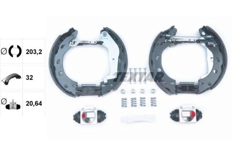 TEXTAR Brake Shoe Set Shoe Kit Pro