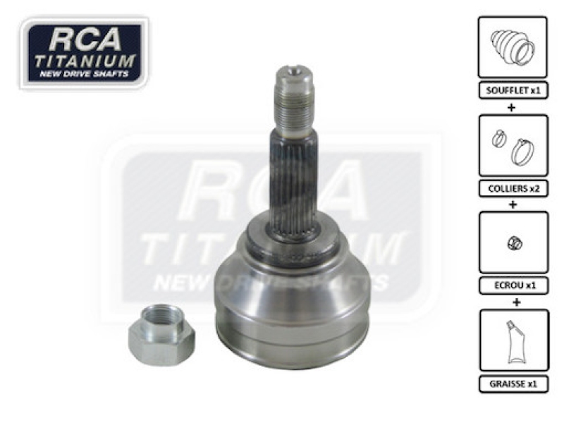 RCA FRANCE Joint Kit, drive shaft NEW CV JOINT