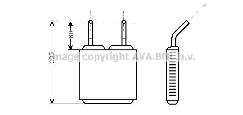 AVA QUALITY COOLING Wärmetauscher, Innenraumheizung