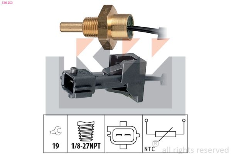 KW Sensor, Kühlmitteltemperatur Made in Italy - OE Equivalent