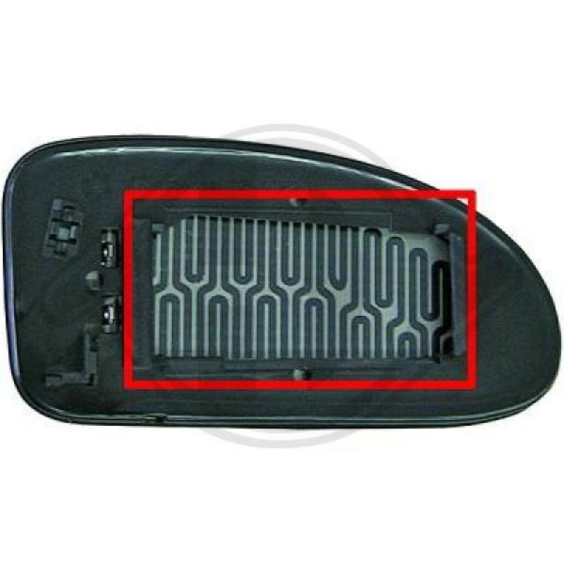 DIEDERICHS Spiegelglas, Au&szlig;enspiegel 1415227