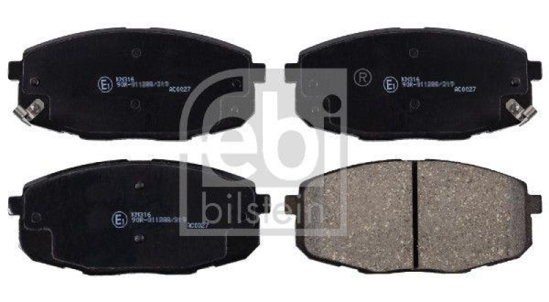 FEBI BILSTEIN Bremsbelagsatz, Scheibenbremse 170119