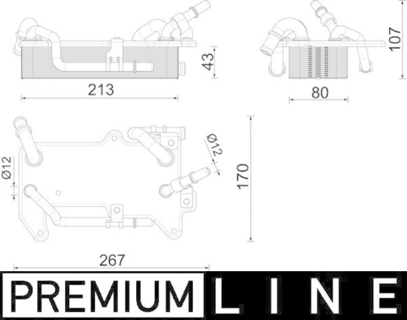 MAHLE Ölkühler, Automatikgetriebe BEHR *** PREMIUM LINE ***