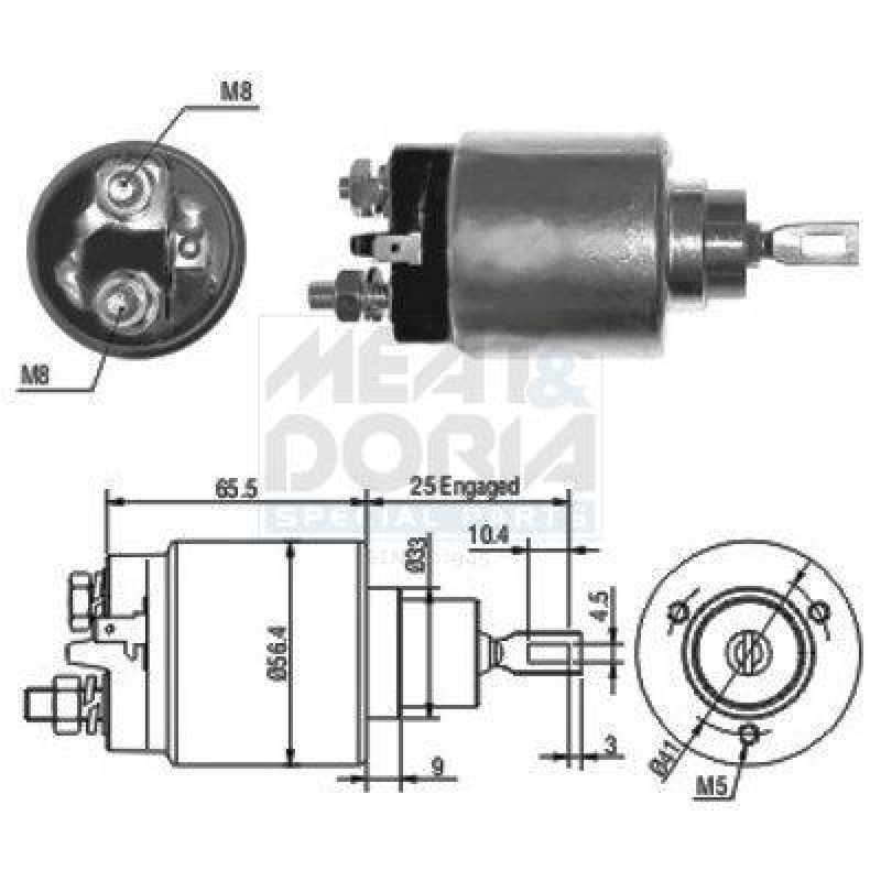 MEAT & DORIA Solenoid Switch, starter