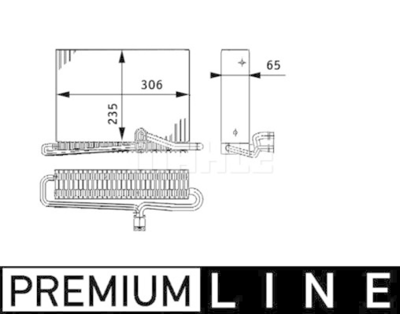 MAHLE Evaporator, air conditioning BEHR *** PREMIUM LINE ***