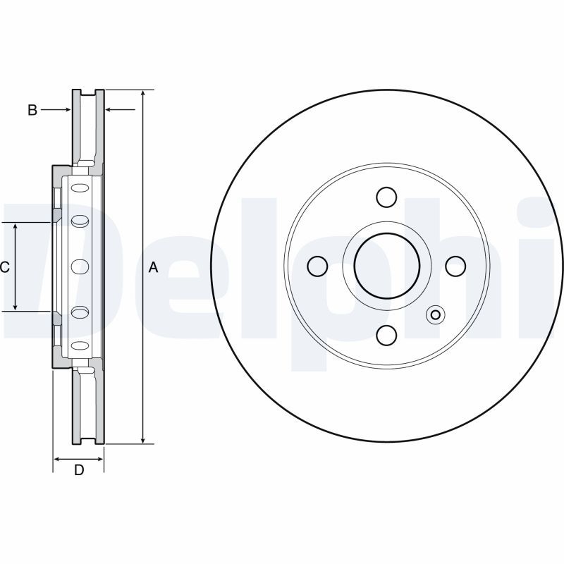 2x DELPHI Bremsscheibe