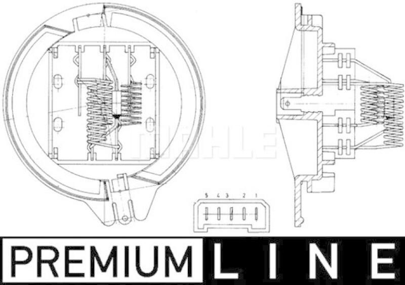 MAHLE Widerstand, Innenraumgebläse BEHR *** PREMIUM LINE ***