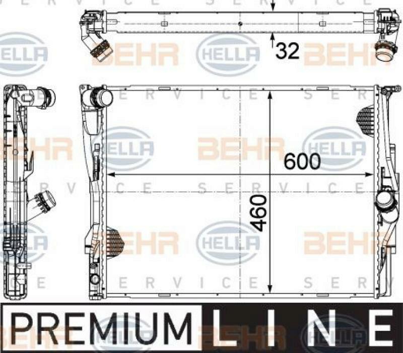 HELLA K&uuml;hler, Motork&uuml;hlung BEHR HELLA SERVICE *** PREMIUM LINE ***