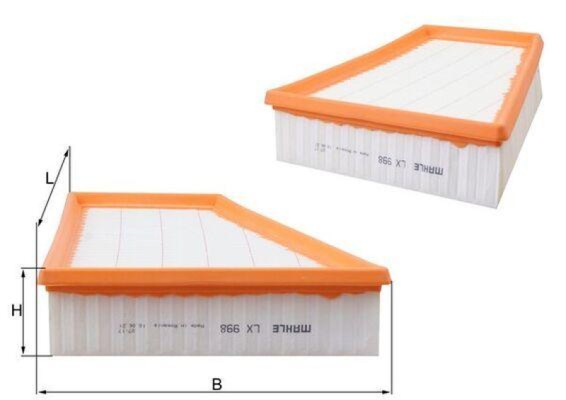 MAHLE ORIGINAL Luftfilter LX 998