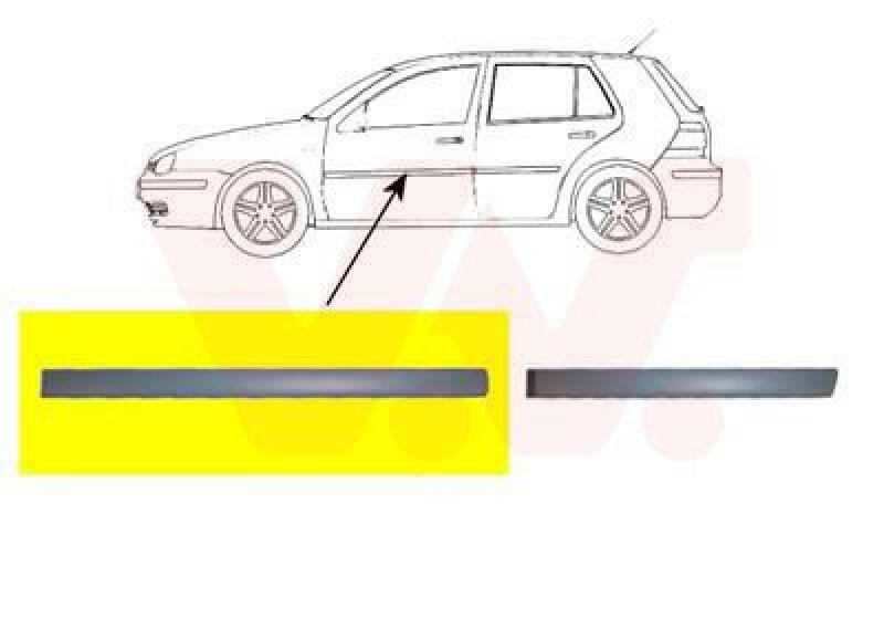 VAN WEZEL Trim/Protective Strip, door