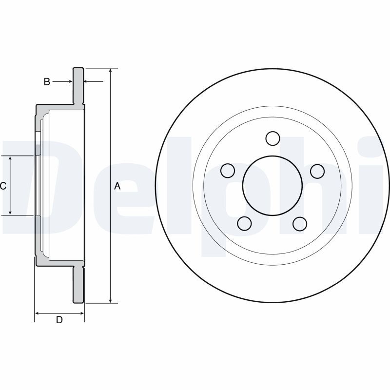 2x DELPHI Bremsscheibe